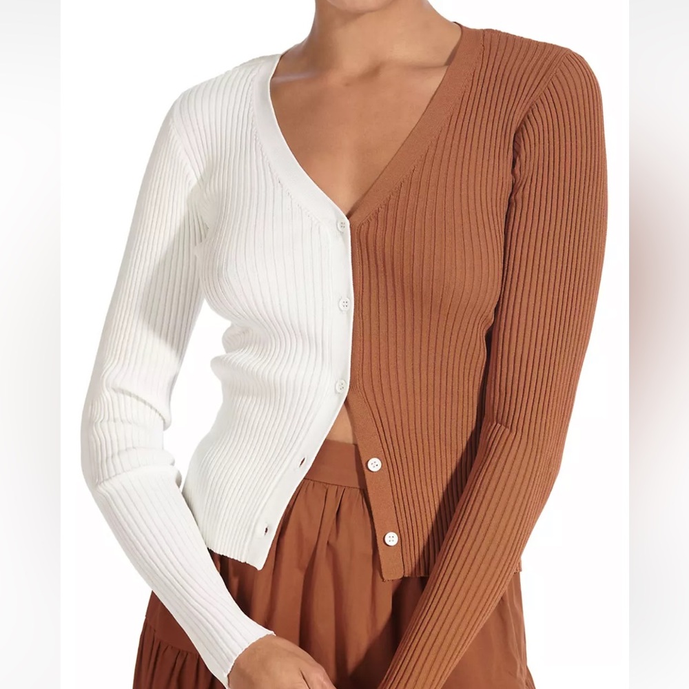 Staud Cargo Colorblock Cardigan